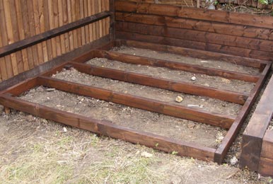 Timber & Concrete Shed Bases